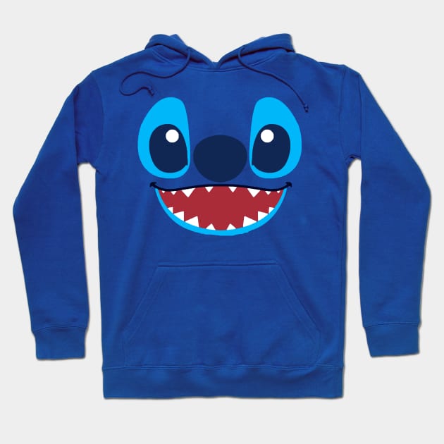 Happy Stitch Hoodie by MinimalistTShirts